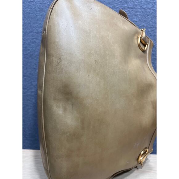 Vintage 1970’s Gucci Horsebit Beige Crossbody Shoulder Bag (some flaws READ) - Picture 7 of 16